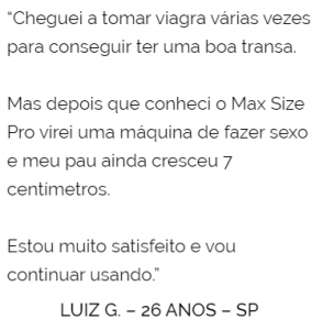 maxsize pro depoimentos