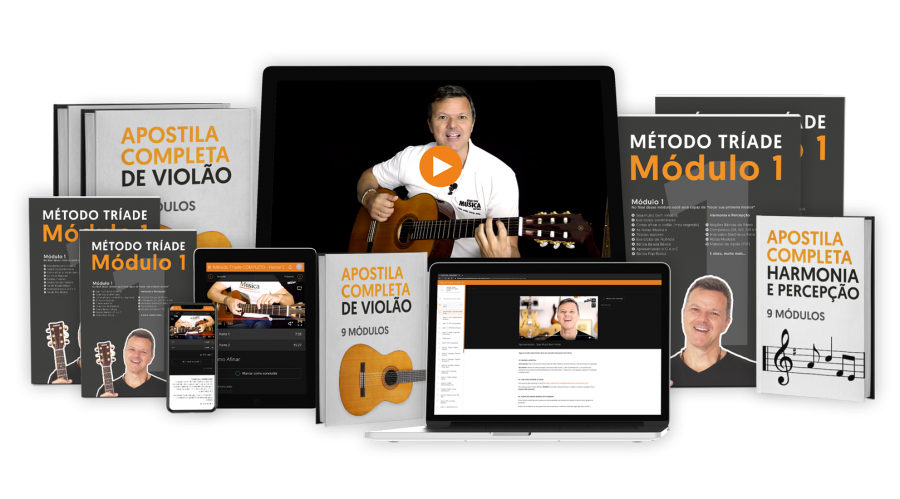 CURSO DE VIOLÃO MÉTODO TRÍADE COMPLETO - HEITOR CASTRO FUNCIONA